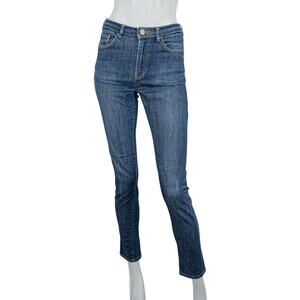 Acne Studios PIN RAW REFORM Skinny Denim Jeans Blue size 28/34